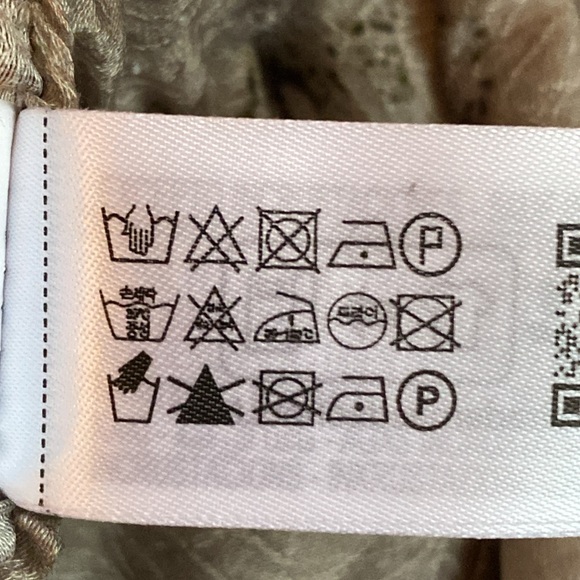 NWT. Zara ZW Collection Brown/Gray-Brown Embroidered Pants. Size XS. - Picture 10 of 11